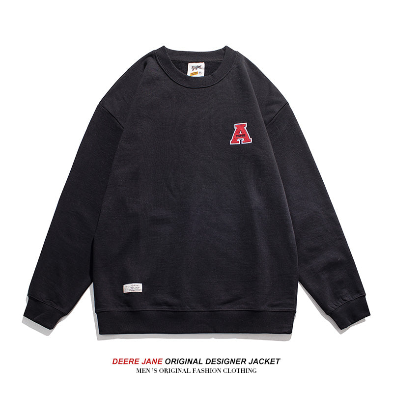 Men Pullover Hoodie Spring Sweater Male Loose All-Match Simple Leisure