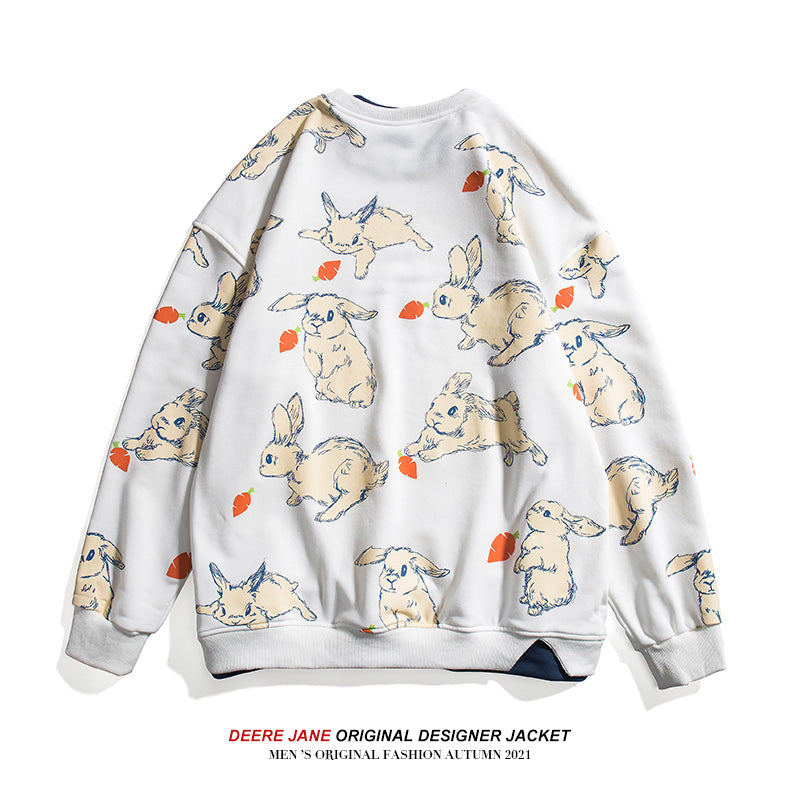 Men Pullover Hoodie Sweater Men's Spring Loose Trendy All-Match Couple