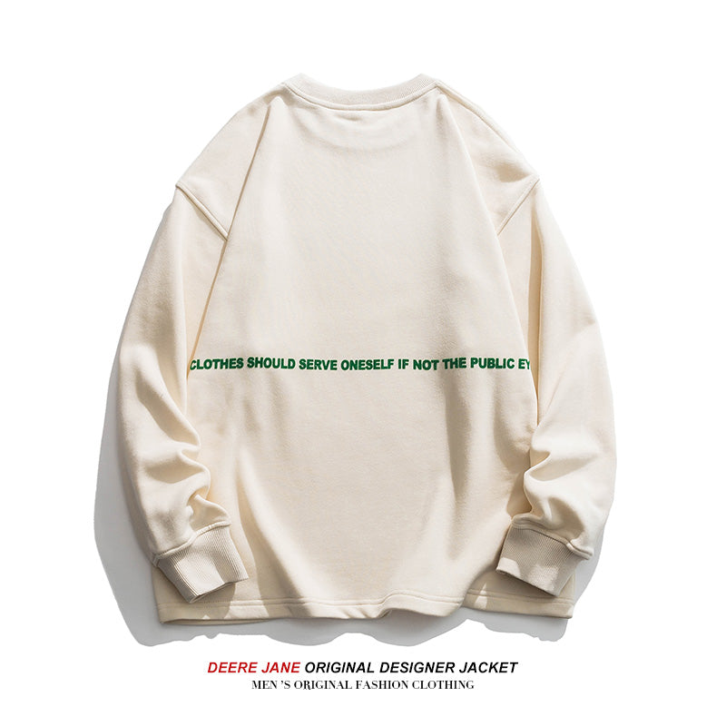 Men Pullover Hoodie Spring Sweater Men American Style Loose All-Match Fashion Spring and Autumn Leisure