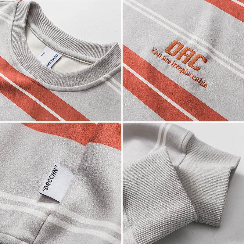 Men Pullover Hoodie Spring Letter Sweater Men's Loose All-Matching