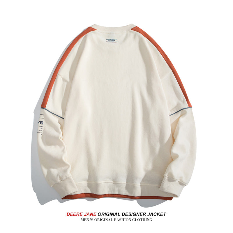 Men Pullover Hoodie Spring Multicolor Hoodie Men's Retro Loose Vintage Casual