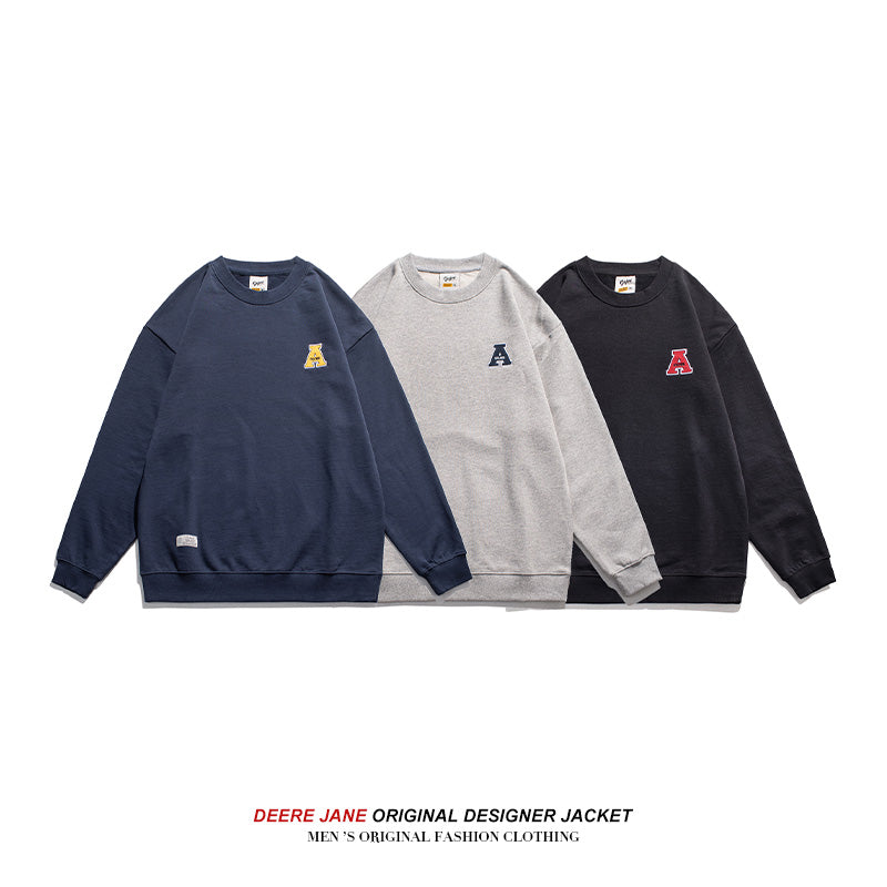 Men Pullover Hoodie Spring Sweater Male Loose All-Match Simple Leisure