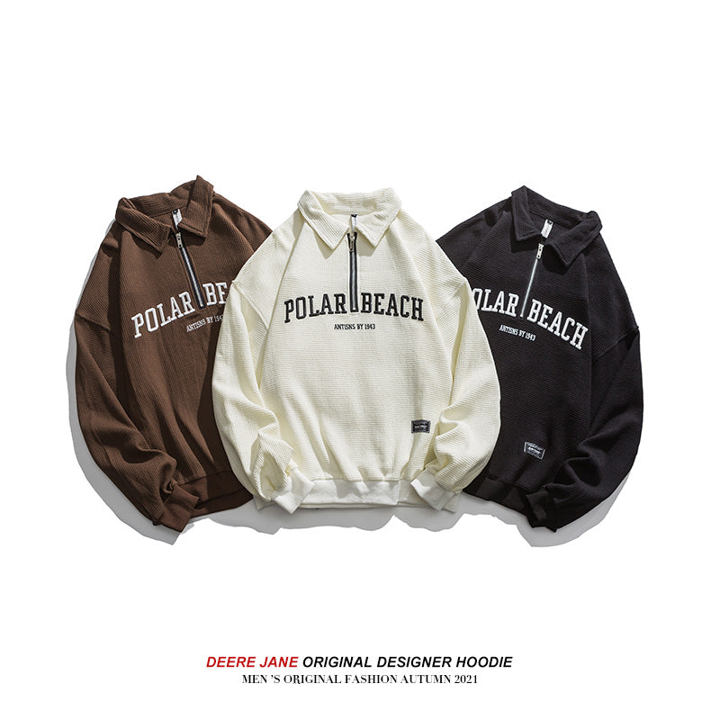 Men Pullover Hoodie Fall Loose Sweater